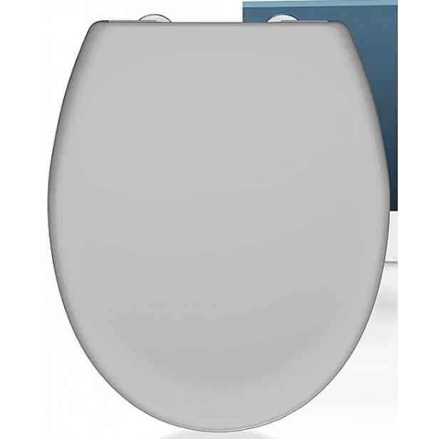 Wc sedátko Schütte duroplast s pozvolným sklápěním, odnímatelné, šedé
