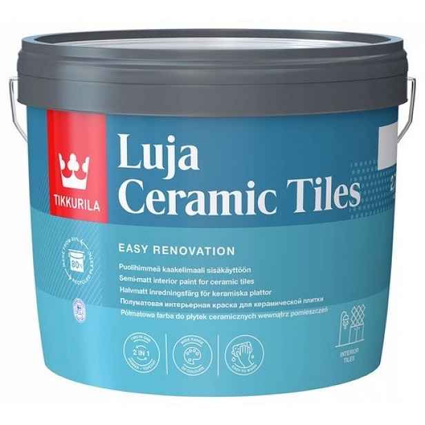 Barva na dlaždice Tikkurila Luja Ceramic Tiles Baza A 2.7 l bílá