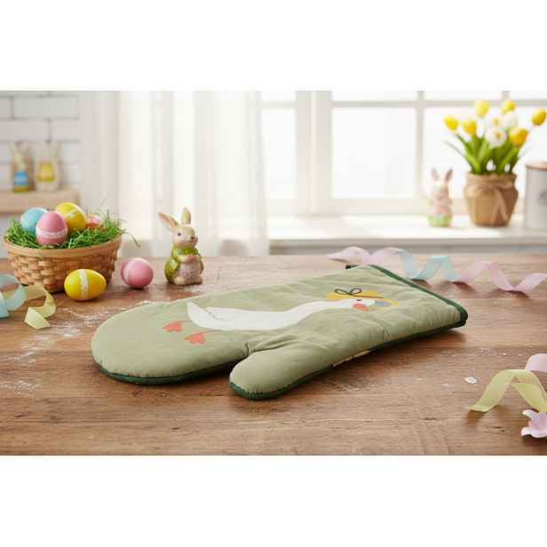 Kuchyňská bavlněná rukavice - chňapka GOOSE 1 kus pravá 100% bavlna 19x30 cm