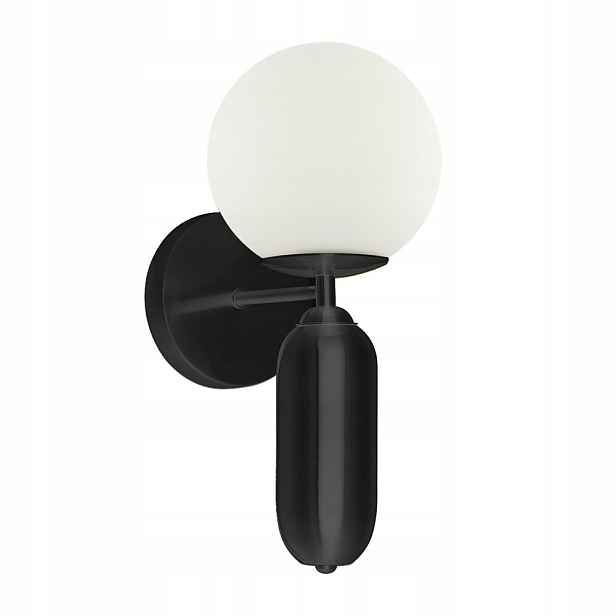 Nástěnná lampa Aldeva 34 cm Černá E27 Nastavitelná Italux