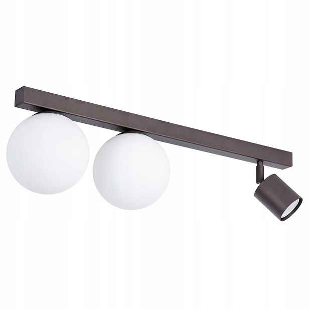 Stropní svítidlo Sigma Lighting Tavira hnědá/bílá, 60 cm, 3x zdroj světla