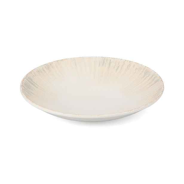 Světle šedý hluboký  porcelánový talíř ø 25,5 cm Nuance – BonBistro