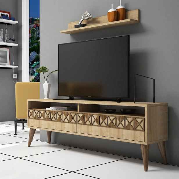 TV stěna / Sestava pod TV Line - Oak