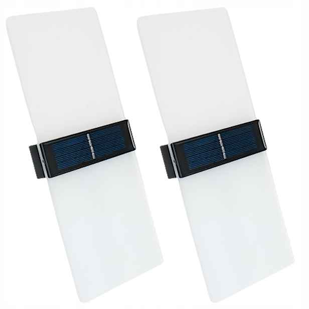 2x Solární zahradní lampa Terasová Led Akryl IP65 Hora Dolní Senzor