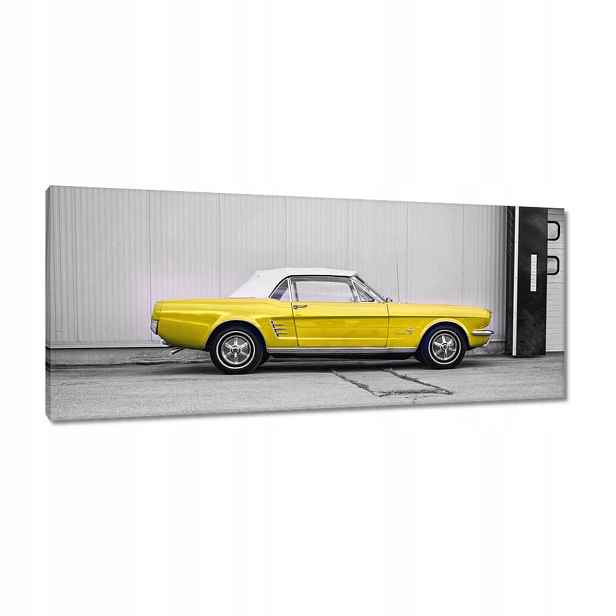 Obrazy 100x40 Žlutý Ford Mustang Usa