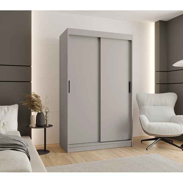 Šatní skříň Abi Rubino T Rozměry: 120 cm, Barva korpusu + barva dveří: Kašmír