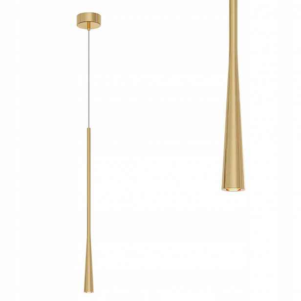 Závěsná lampa do kuchyně obývacího pokoje Elysia Led 3000K 336lm zlatá PL0121-GD Yaskr