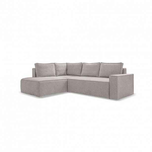 MID.YOU ROHOVÁ SEDAČKA, textil, šedá, bílá