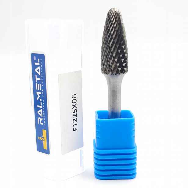Fréza Vhm Rotační pilník Tvar stromu Rbf D12 x 25 x 6D x 70 mm 60 Hrc