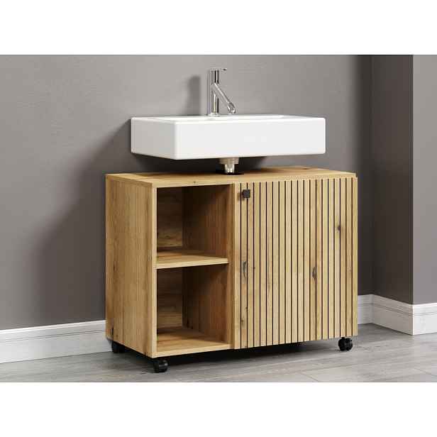 Koupelnová skříňka pod umyvadlo Pure Bliss 80 cm, dub evoke