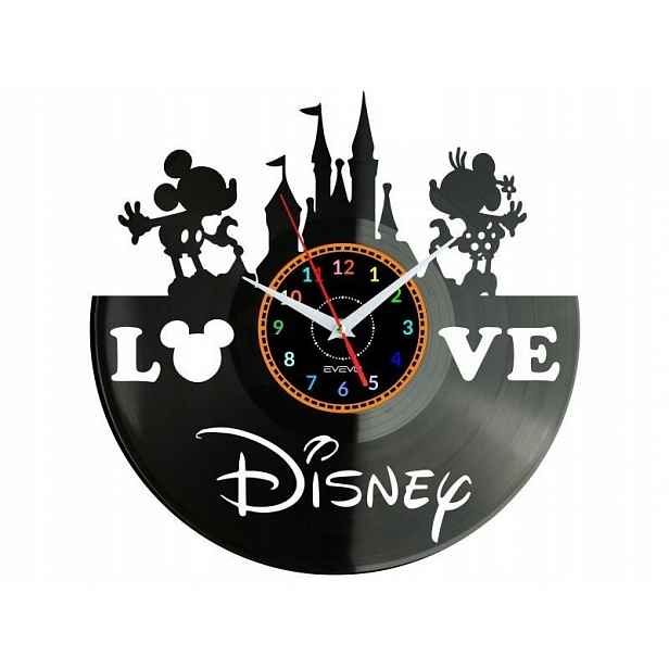 Mickey Mouse Dekorativní Nástěnné Hodiny Moderní Vinylová Deska Na P