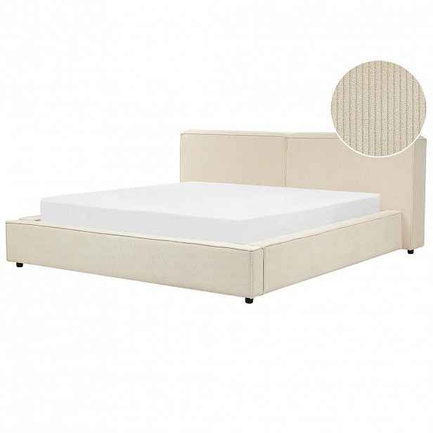 Beliani ČALOUNĚNÁ POSTEL 180/200 cm Béžová Linards