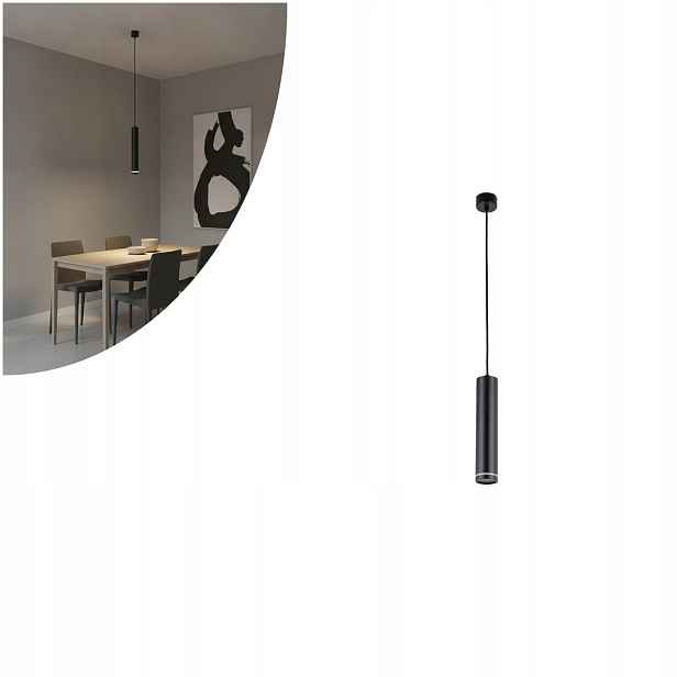 Černá závěsná lampa Jet s moderním designem nad stůl Tk Lighting