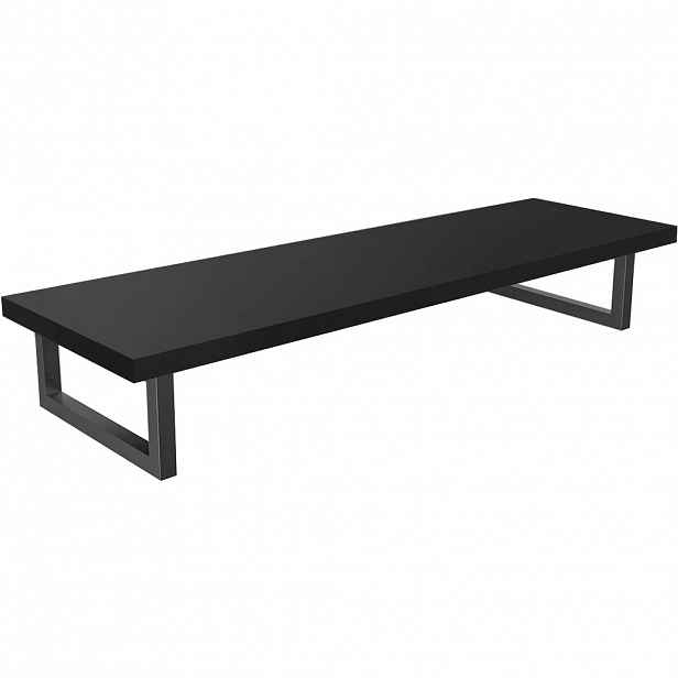 Deska pod umyvadlo Navira Pro + 2 konzole pod desku - černá matná - 100x3,6x46 cm - 606024
