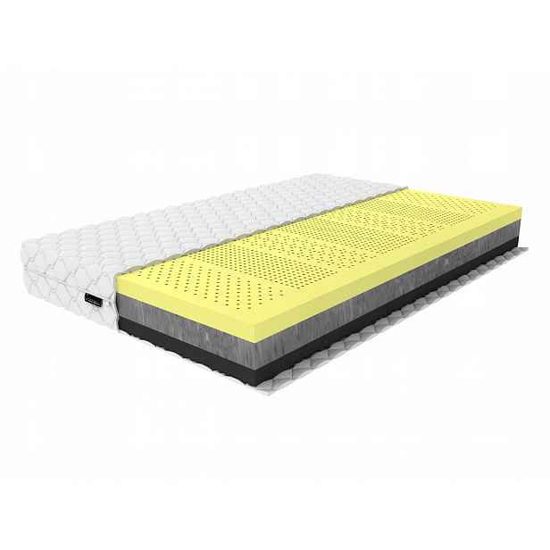 Matrace 120x200 19 Cm HR36 kg/m3 Dvě tvrdosti H3/H4 Prošívaný potah