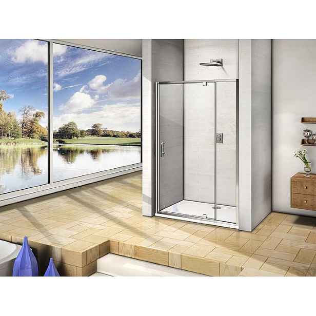Sprchové dveře do niky Vario 100 rozměr 86-100 x 190 čiré sklo