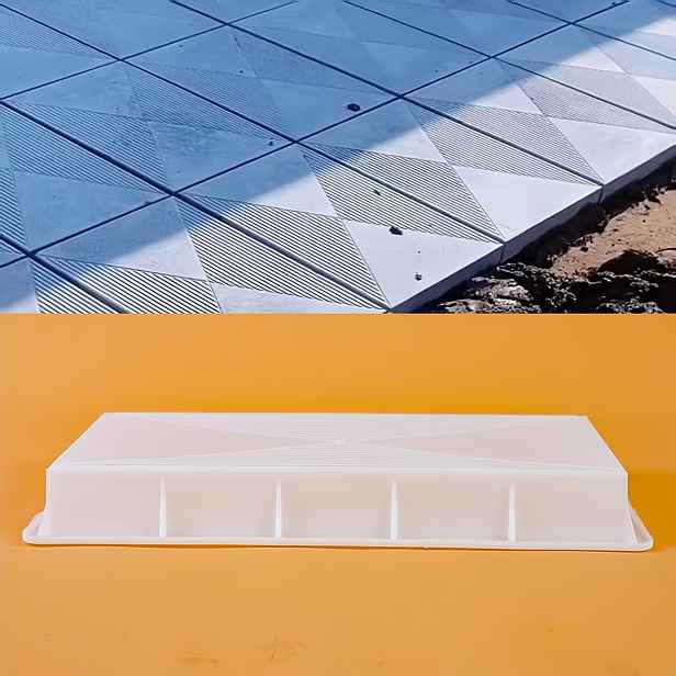 TEMU Forma na podlahové dlaždice pro dláždění, plastová šablona pro moderní dvorek vily, domácí podlahové dlaždice, plastová forma pro prefabrikované