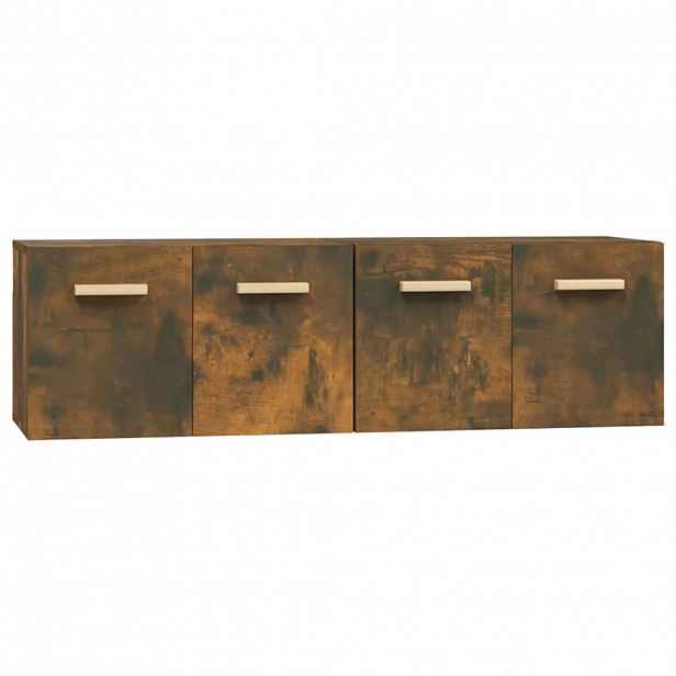 vidaXL Nástěnné skříňky 2 ks kouřový dub 60 x 36,5 x 35 cm kompozit