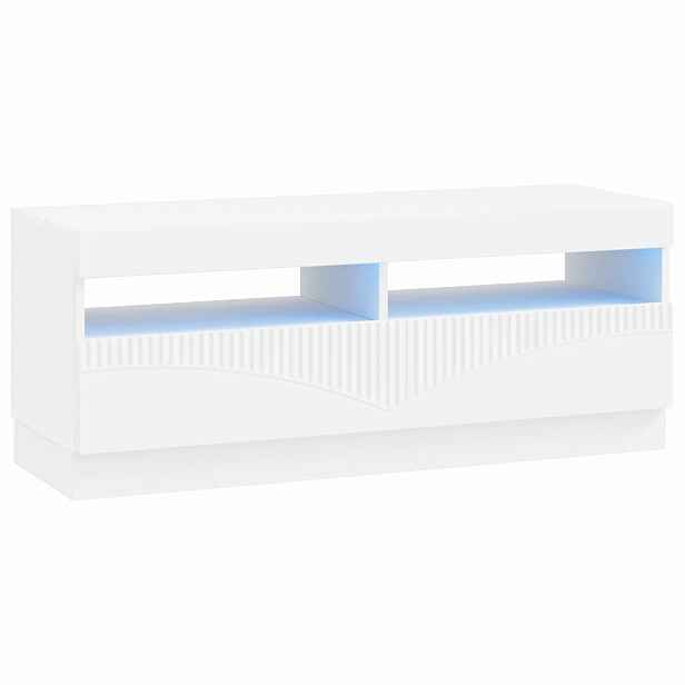 vidaXL LED TV skříň Bílá Kompozitní dřevo