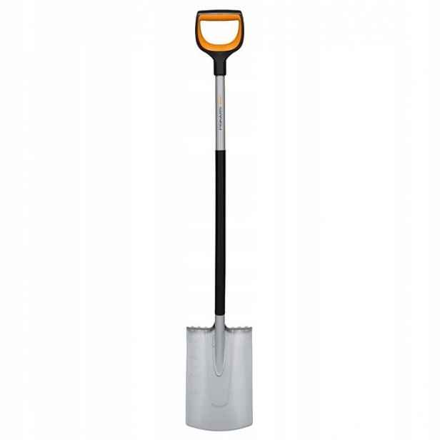 Fiskars Xact Rovný rýč na kopání zeminy a kořenů, lopata na výsadbu