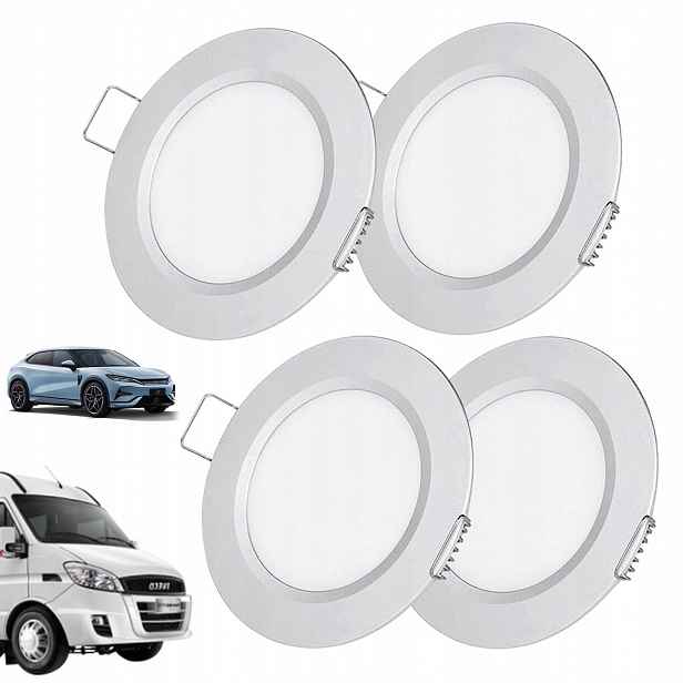 Led Stropní Očko Podomítkový Reflektor 3W Teplá Bílá 4KS
