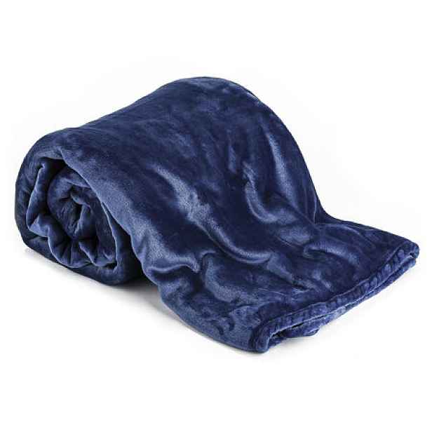 TP Mikroflanelová deka Premium 230x200 - Tmavě Modrá
