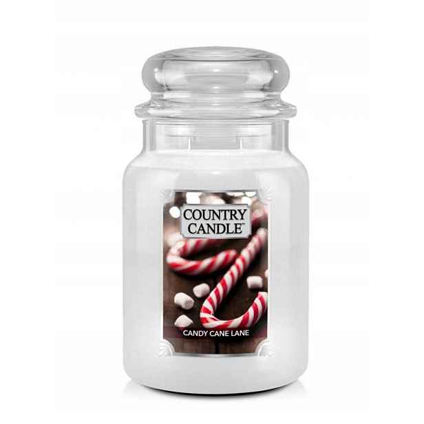 Tradiční parafínová svíčka Candy Cane Lane Country Candle 1 ks