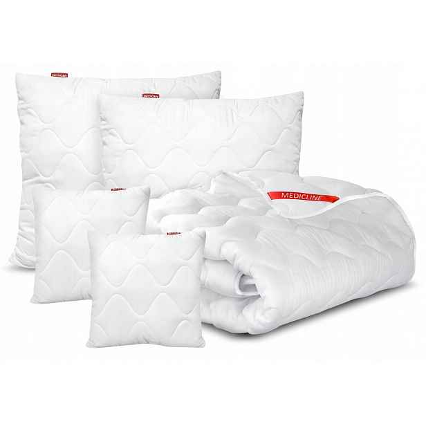 Celoroční Přikrývka 140x200 Medicline 4 Polštáře 70x80 a 40x40 Prošívané