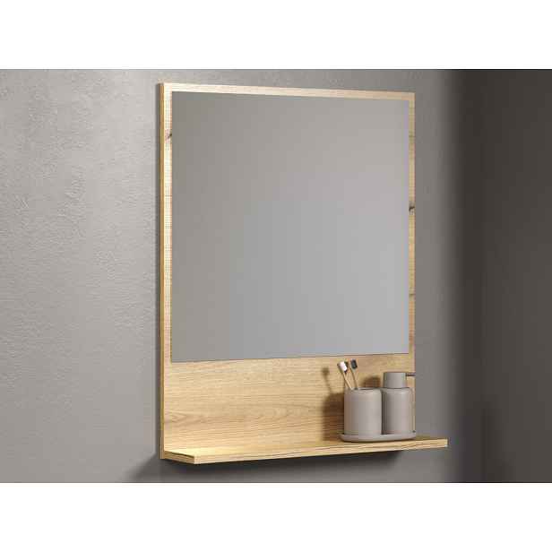 Zrcadlo s policí Pure Bliss 60 cm, dub evoke