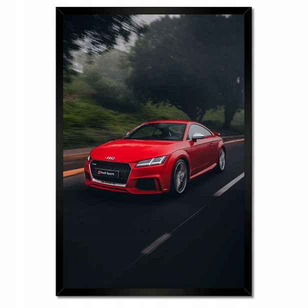 Plakáty v rámu 40x60 Červené Audi Auto