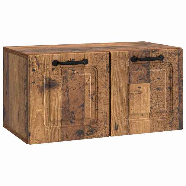 vidaXL Nástěnná TV skříň Nástěnný Staré dřevo 59,5 x 31 x 30 cm