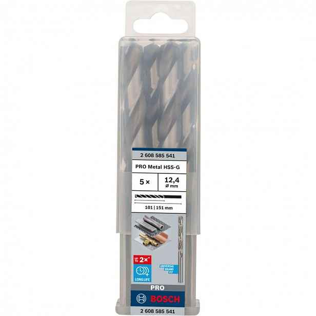Bosch - Sada vrtáků do kovu, 12,4x151 mm, 5 ks 2608585541