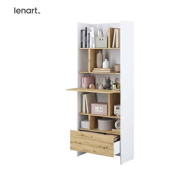 Dig-net nábytek Regál Lenart BED CONCEPT BC-22 | bílá / dub artisan