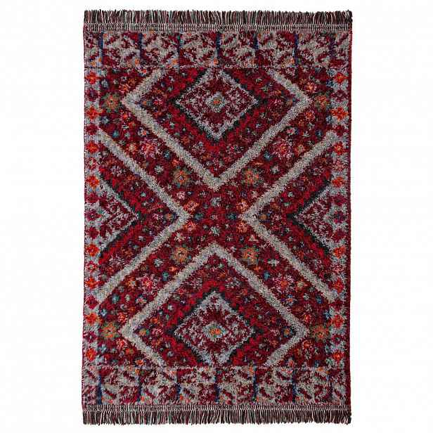 Flair Rugs KOBEREC S VYSOKÝM VLASEM, 133/190 cm červená