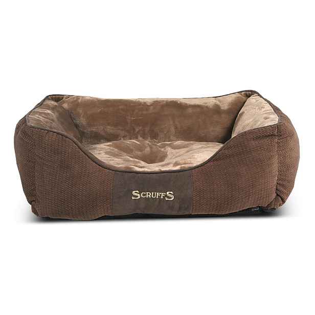 Hnědý plyšový pelíšek pro psa 50x60 cm Scruffs Chester M – Plaček Pet Products