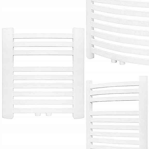 Koupelnový Nástěnný Radiátor Bílý Žebřík GR3V 550 x 570 9 Žeberek 341W
