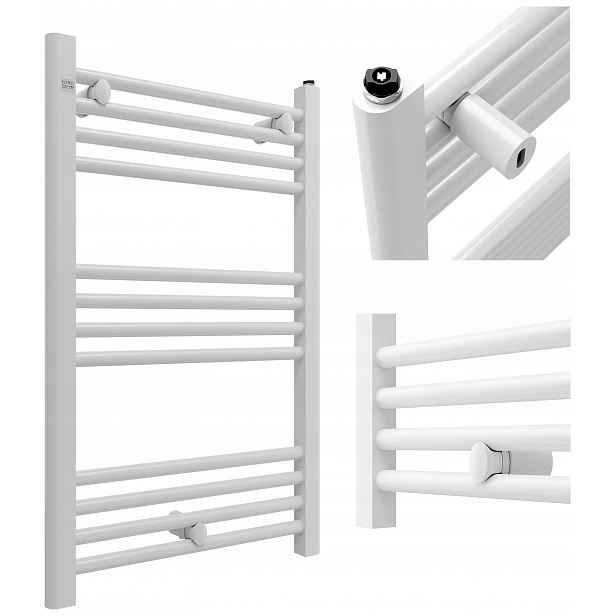 Koupelnový Radiátor 50/80 cm Bílý Žebříkový Radiátor Moderní Puerto