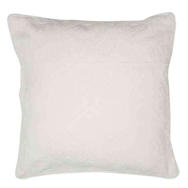Krémový bavlněný povlak na polštář New Jacquard - 40*40 cm Clayre & Eef