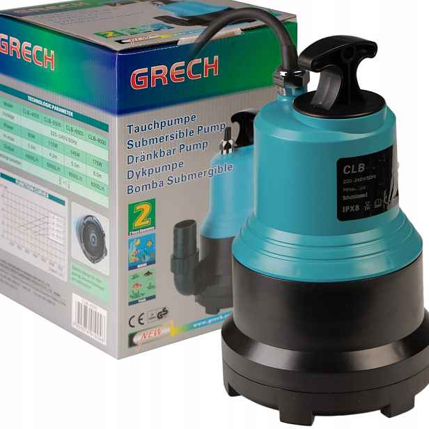Ponorné Čerpadlo Na Vodu 4500 L/h 80 W 3,5 M, Otvor Pro Sklepní Studnu Sunsun