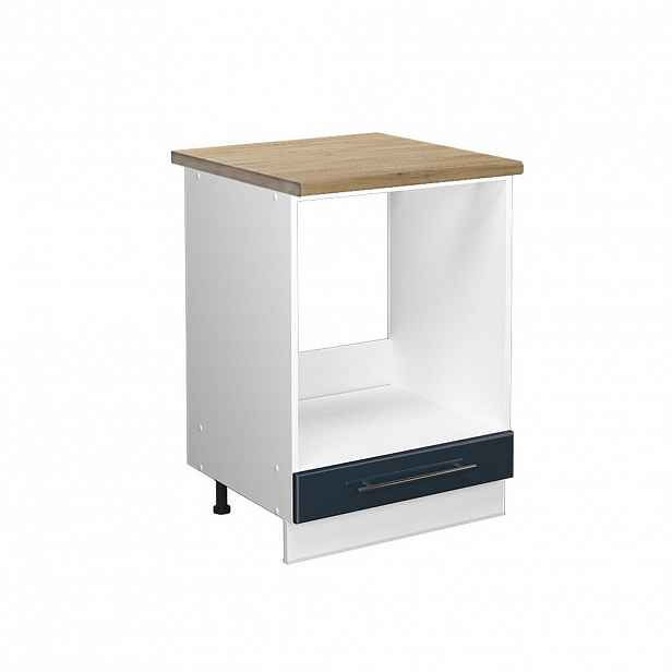 Vicco SKŘÍŇKA NA VESTAVĚNOU TROUBU Fame-Line Tmavě modrá s vysokým leskem 60 cm , PD Dub