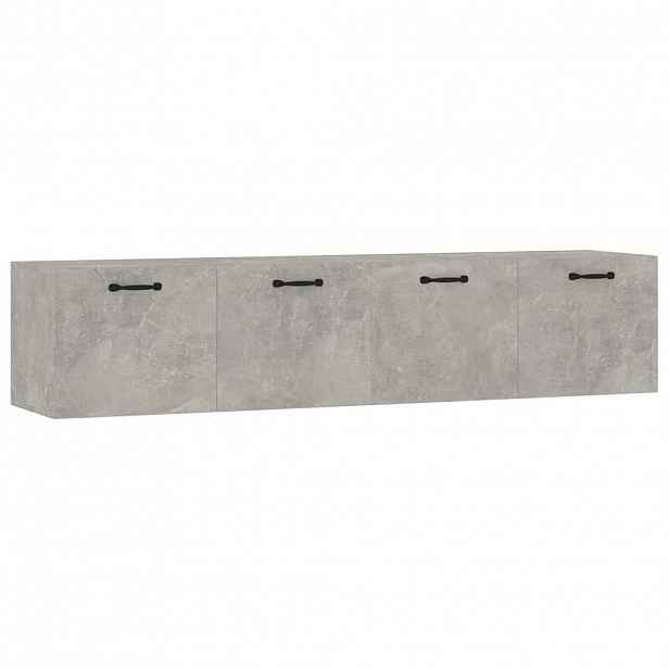 vidaXL Nástěnné skříňky 2 ks betonově šedé 60x36,5x35 cm kompozit