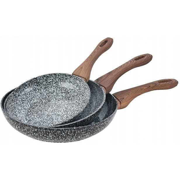 3 Granitové Pánve Granit Kinghoff KH-1030