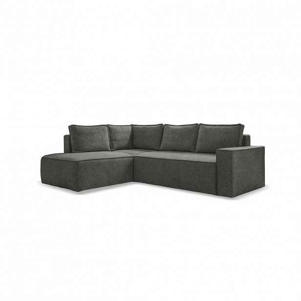 MID.YOU ROHOVÁ SEDAČKA, textil, tmavě šedá