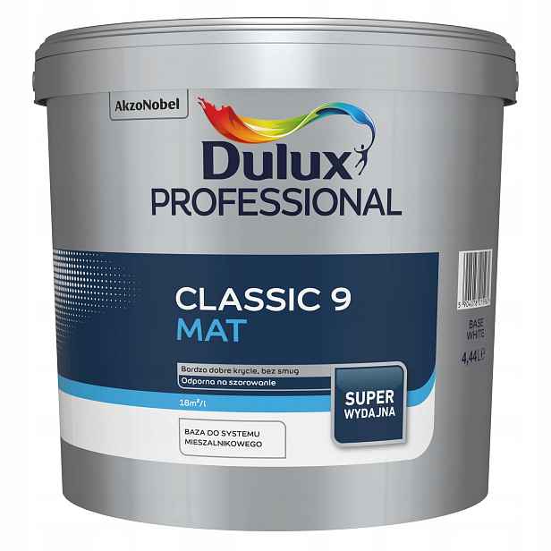 Barva Dulux Professional latexová Classic 9 Bílá 4,44L