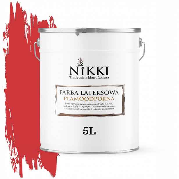 Barva Odolná Vůči Skvrnám, Barva Červená Ohnivá H3516 5L Hluboká Matná