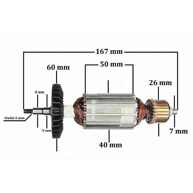 Oběžné kolo pro brusku Einhell 125, Odwerk 125, Defiant 125 (jk 118)
