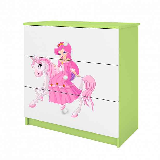 RAUMHIRSCH FURNITURE KOMODA Babydreams Princezna na koni 81/81/41