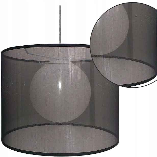 Stylová stropní Závěsná Lampa 1X60W E27 Černá