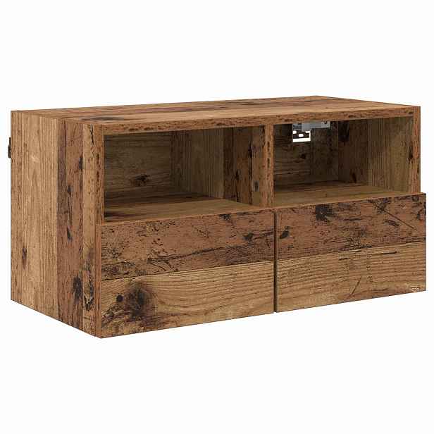 vidaXL TV wall cabinet 60 x 30 x 30 cm Staré dřevo Kompozitní dřevo