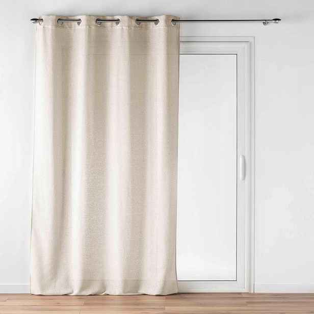 Záclona Béžová Na Průchodkách S Efektem Lnu Luoline 140 X 240 CM